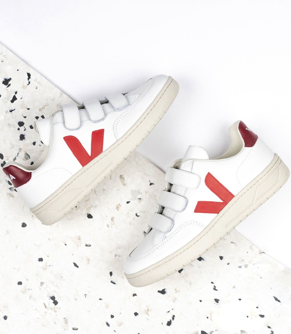 Veja Sneakers Womens - V-lock Leather - White - 6892JKSXM